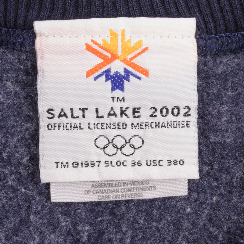 Vintage Salt Lake City Winter Olympics 2002 Embroidered Sweatshirt Size XL