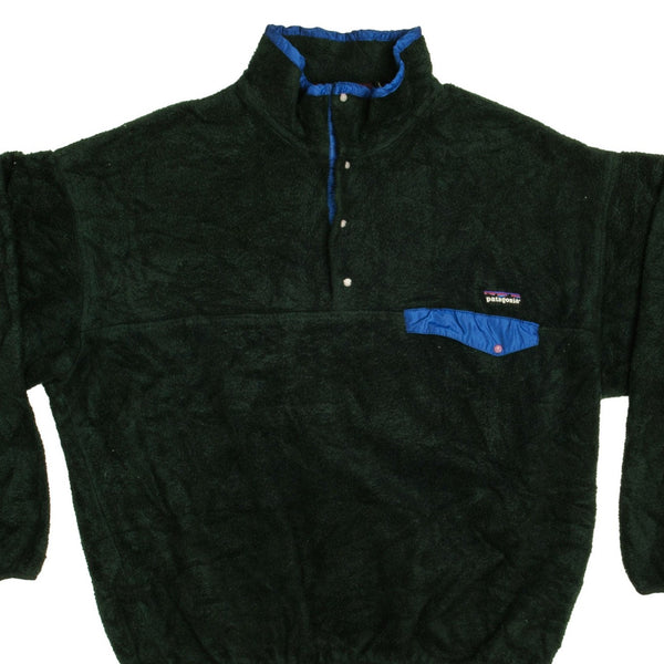 Patagonia Men's Synchilla Snap-T Fleece Pants Black Sweats Sz L EUC Rare  51884