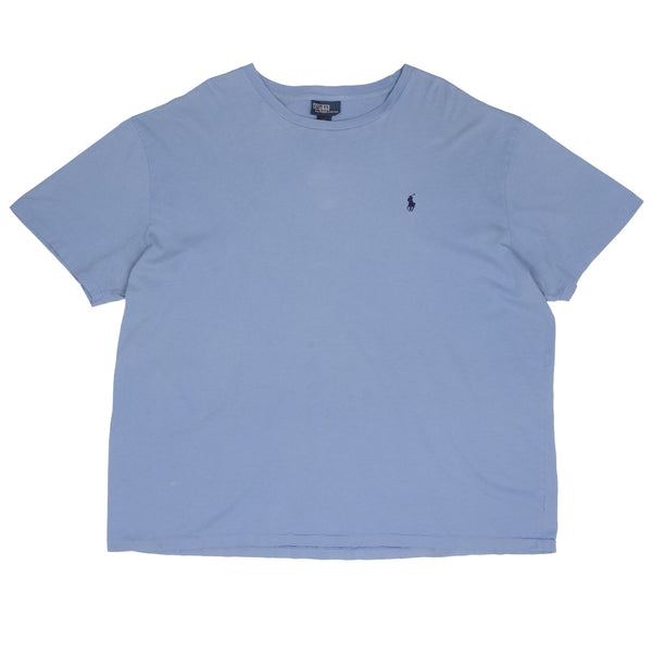 Vintage Polo Ralph Lauren Classic Blue Tee Shirt 1990S Size 2XL