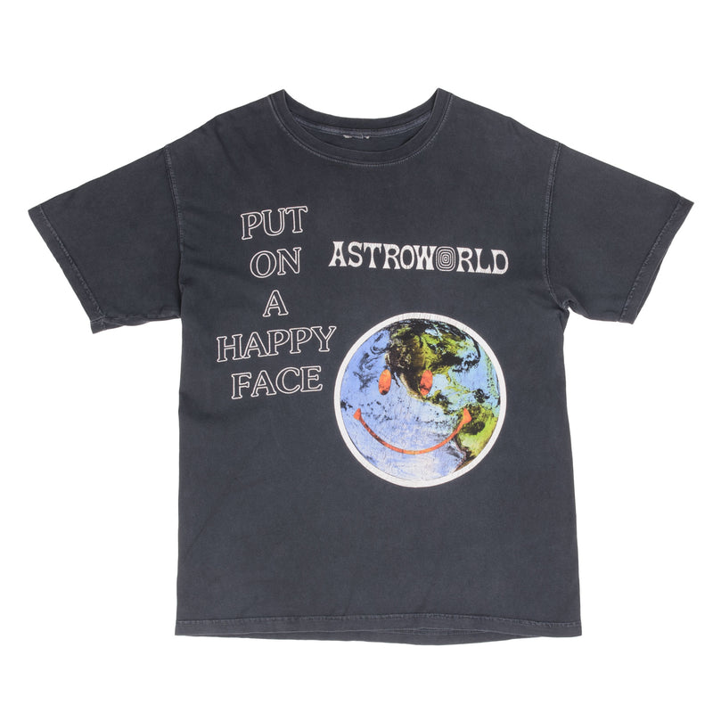 CAMISETA TRAVIS SCOTT ASTRO WORLD PUT ON A HAPPY FACE 2018 TALLA MEDIANA