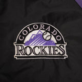 Vintage Mlb Colorado Rockies Nylon Windbreaker Jacket 1990S Size Large