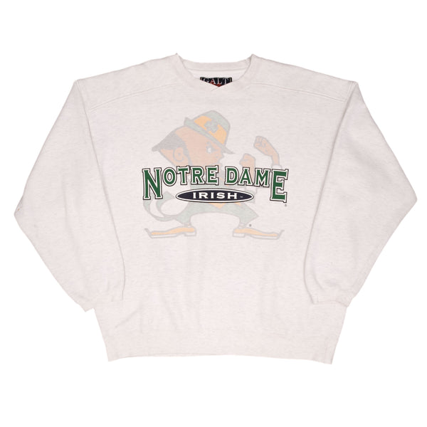 Vintage Ncaa Notre Dame University Fighting Irish Sweatshirt 1990S Size XL