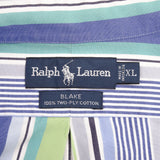 Vintage Ralph Lauren Classic Stripped Pocket Shirt 1990S Size XL