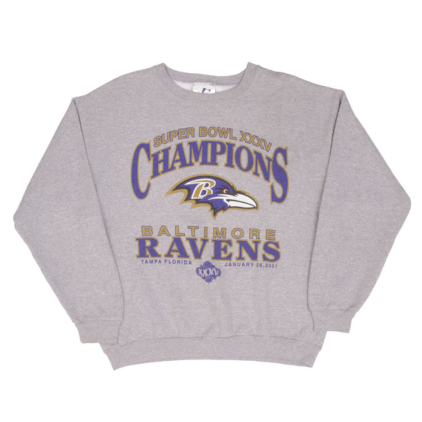 Vintage Nfl Baltimore Ravens Superbowl XXXV Champions 2001 Size Large