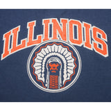 CAMISETA VINTAGE DE LA UNIVERSIDAD DE ILLINOIS, CAMPEÓN, AÑOS 80, TALLA MEDIANA, FABRICADA EN EE. UU.