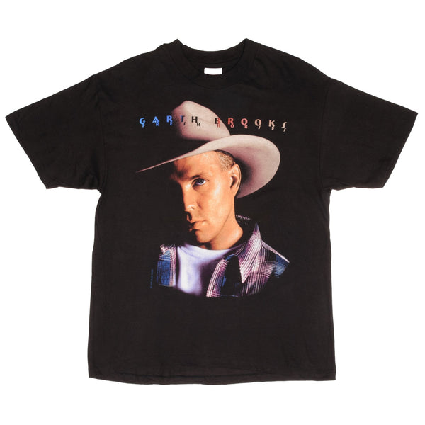 Vintage Garth Brooks 1996 Tee Shirt Size Large With Single Stitch Sleeves