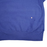 SUDADERA VINTAGE CHAMPION DE TEJIDO INVERSO AZUL, AÑOS 80, TALLA GRANDE, FABRICADA EN EE. UU.