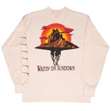 Vintage Brooks And Dunn Waiting On Sundown 1990S Long Sleeve Tee Shirt Large Made In Usa