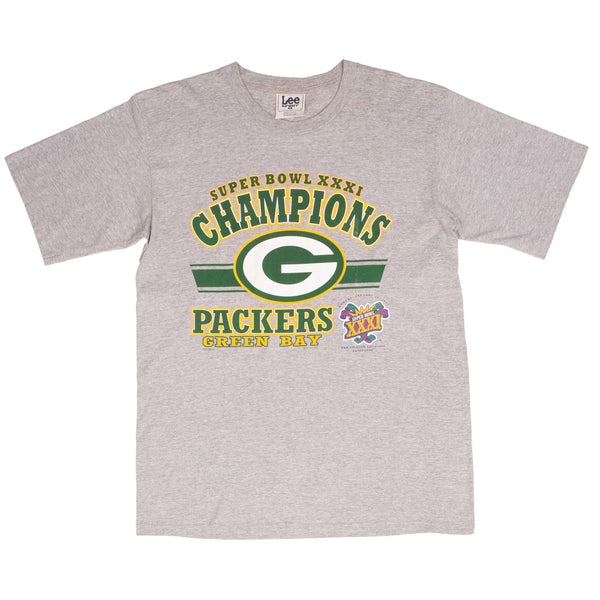 Vintage Nfl Green Bay Packers Super Bowl Champions XXXI 1997 Tee Shirt Size Large