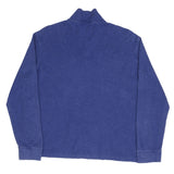 Polo Ralph Lauren Blue Quarter 1/4 Zip Sweater Size Large