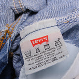 Beautiful Blue Levis 501 Jeans 1993   Size on Tag 38X32  Back Button #913