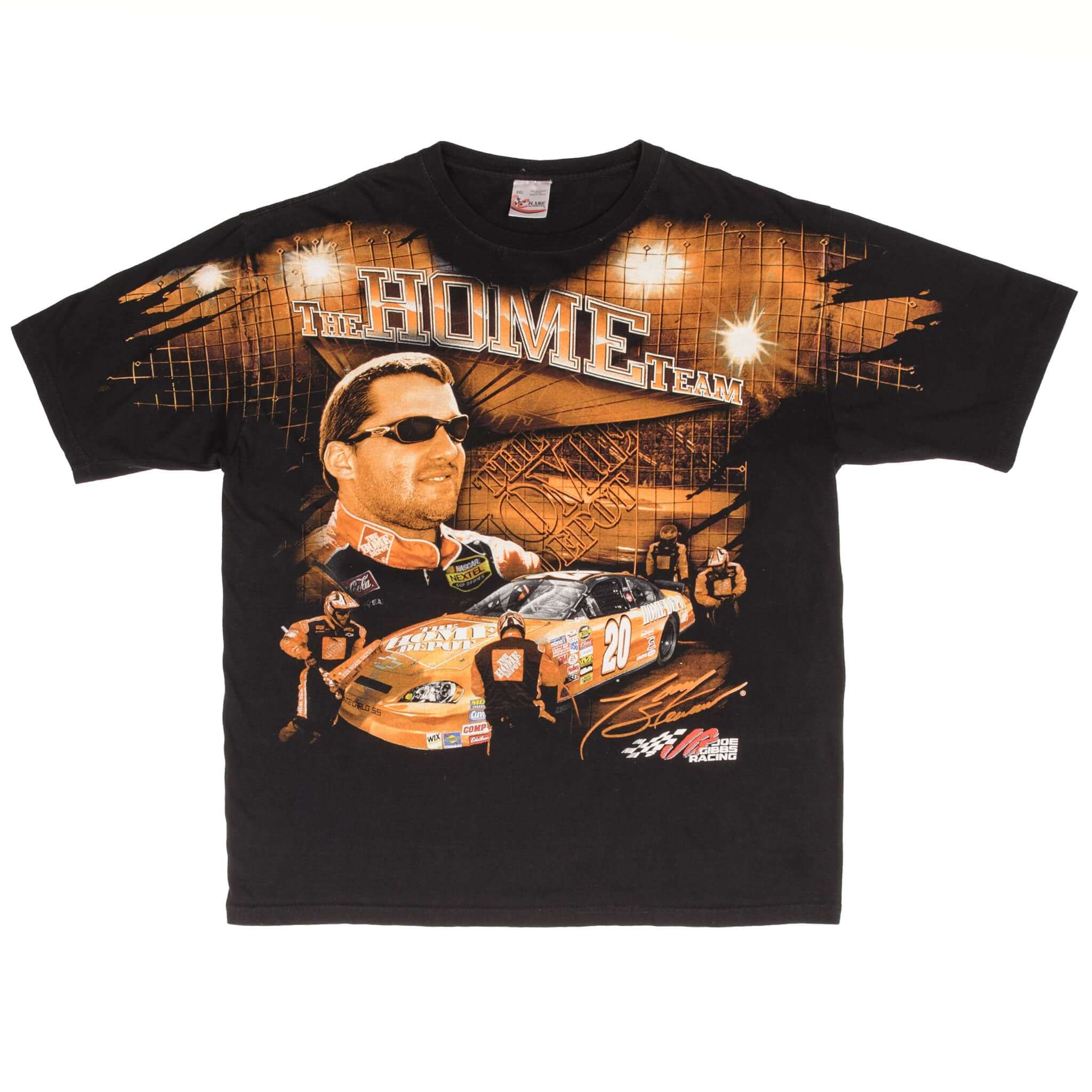 Vtg selling Rare Chase Authentics Nascar Tony Stewart Double Sided All Over Print Shirt