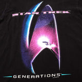 VINTAGE STAR TREK GENERATIONS TEE SHIRT 1994 SIZE LARGE