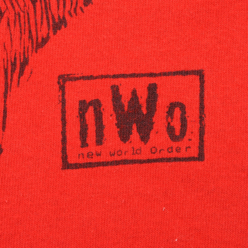 Vintage WCW NWO Wrestling Wolf 1990S Tee Shirt Size Large Made In USA