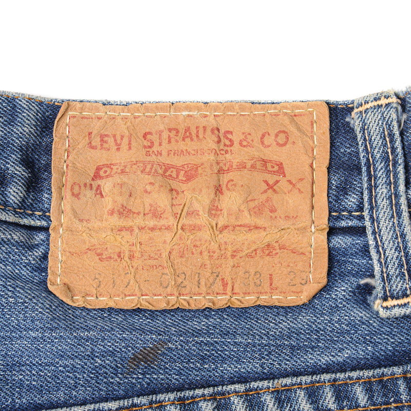 JEANS VINTAGE LEVIS 517 CORTOS INDIGO TALLA W32 HECHOS EN EE. UU.