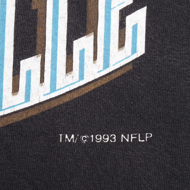 Vintage NFL Jacksonville Jaguars Banned Logo Tee Shirt 1993 Size XL Made In USA With Single Stitch Sleeves