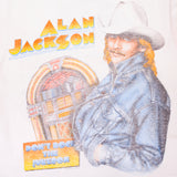 CAMISETA VINTAGE DE ALAN JACKSON DON'T ROCK THE JUKEBOX 1993, MEDIANA, FABRICADA EN EE. UU.