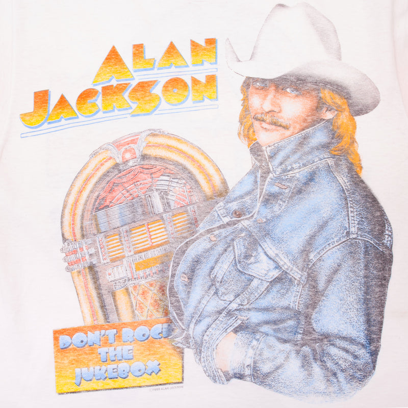 復古 ALAN JACKSON DON'T ROCK THE JUKEBOX T 卹 1993 年中號美國製造