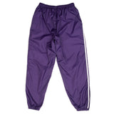 Vintage Adidas Three Stripes Purple Nylon Track Pants 1990S Size Large