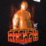 Vintage World Wrestling Entertainment World Wrestling Federation The Rock 2001 Tee Shirt Size X-Large. Deadstock