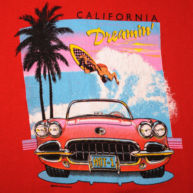 VINTAGE SPEED LIMIT 70 CALIFORNIA DREAMIN SWEATSHIRT SIZE SMALL