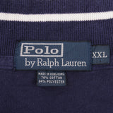 Vintage Polo Ralph Lauren Full Zip Blue Cardigan Sweatshirt 1990S Size 2XL