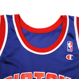 CAMISETA VINTAGE DEL CAMPEÓN DE LA NBA DETROIT PISTONS HILL N.º 33, AÑOS 90, TALLA 44, FABRICADA EN EE. UU.