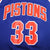 CAMISETA VINTAGE DEL CAMPEÓN DE LA NBA DETROIT PISTONS HILL N.º 33, AÑOS 90, TALLA 44, FABRICADA EN EE. UU.