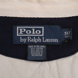 Vintage Ralph Lauren Blue Rugby Polo Shirt 1990S Size XL Tall