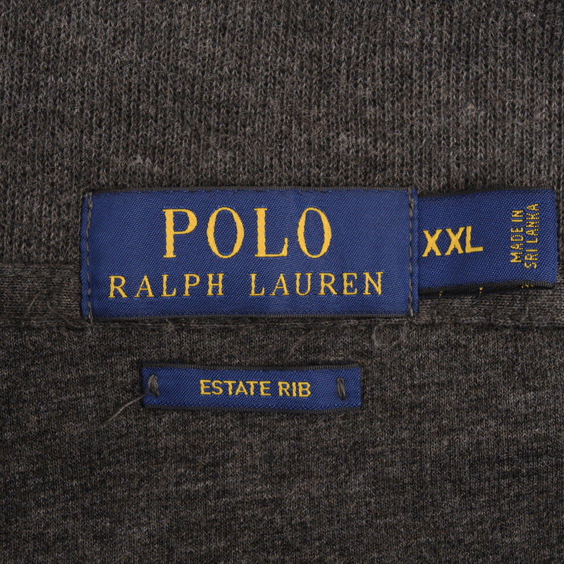 Polo Ralph Lauren Dark Grey Quarter 1/4 Zip Sweater Size 2XL