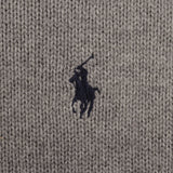 Polo Ralph Lauren Grey Knit Quarter 1/4 Zip Sweater Size Small