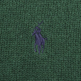 Polo Ralph Lauren Green Knit Quarter 1/4 Zip Sweater Size Medium