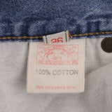 Vintage Evisu Denim Shorts 1990S Size 36