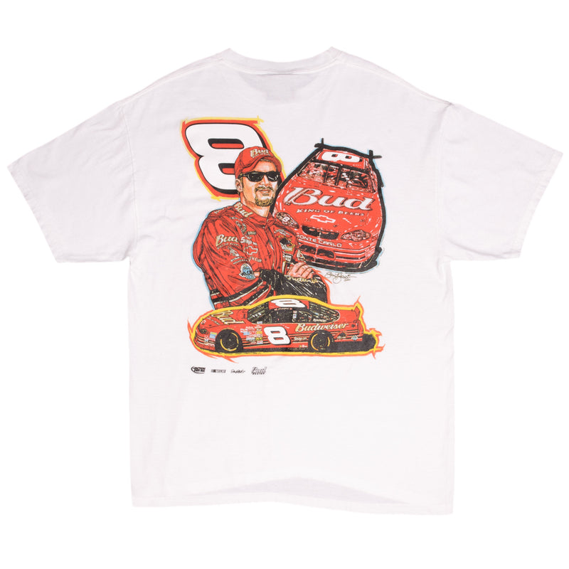 Vintage Nascar Dale Earnhardt Jr Bud Tee Shirt 2001 Size Large