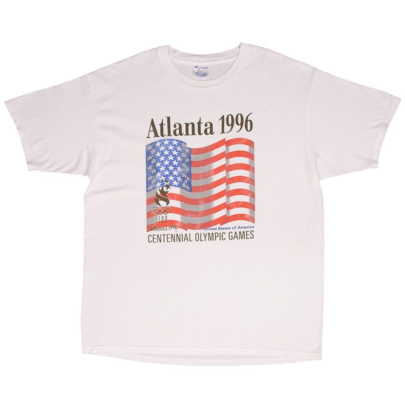 Vintage Champion Atlanta Centennial Olympic Games 1996 Team USA Tee Shirt Size XL