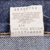 Beautiful Indigo Levis 517 Jeans 1990s Made in USA with Medium Dark Blue Wash With Beautiful Whiskers.  Size on tag 30X30  Back Button #554