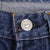 Beautiful Indigo Levis 501 Jeans with Selvedge Redline 1970S Made in USA. Amazing Wash with a dark blue wash.  Size On Tag 29X28  Back Button #653