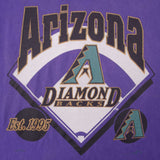 Vintage Major League Baseball Arizona Diamondbacks Nutmeg Tee Shirt 1995 Size Medium