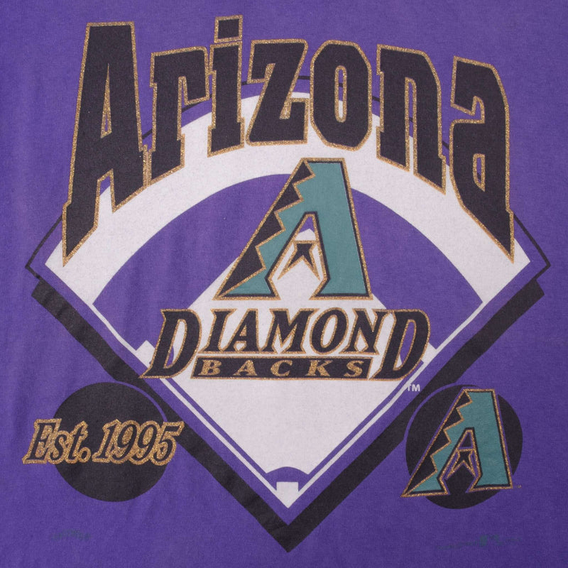 Vintage Major League Baseball Arizona Diamondbacks Nutmeg Tee Shirt 1995 Size Medium