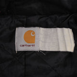 Vintage Carhartt Black Faded Active Jacket With Hood Size Medium