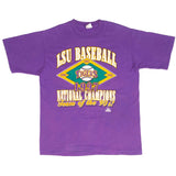 Vintage Ncaa Lsu Louisiana State Tigers Baseball Champions 1997 Tee Shirt Size Medium Made In Usa With Single Stitch Sleeves