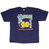 Vintage NCAA University Of Michigan Wolverines Tee Shirt 1990S Size XL Made In USA With Single Stitch Sleeves