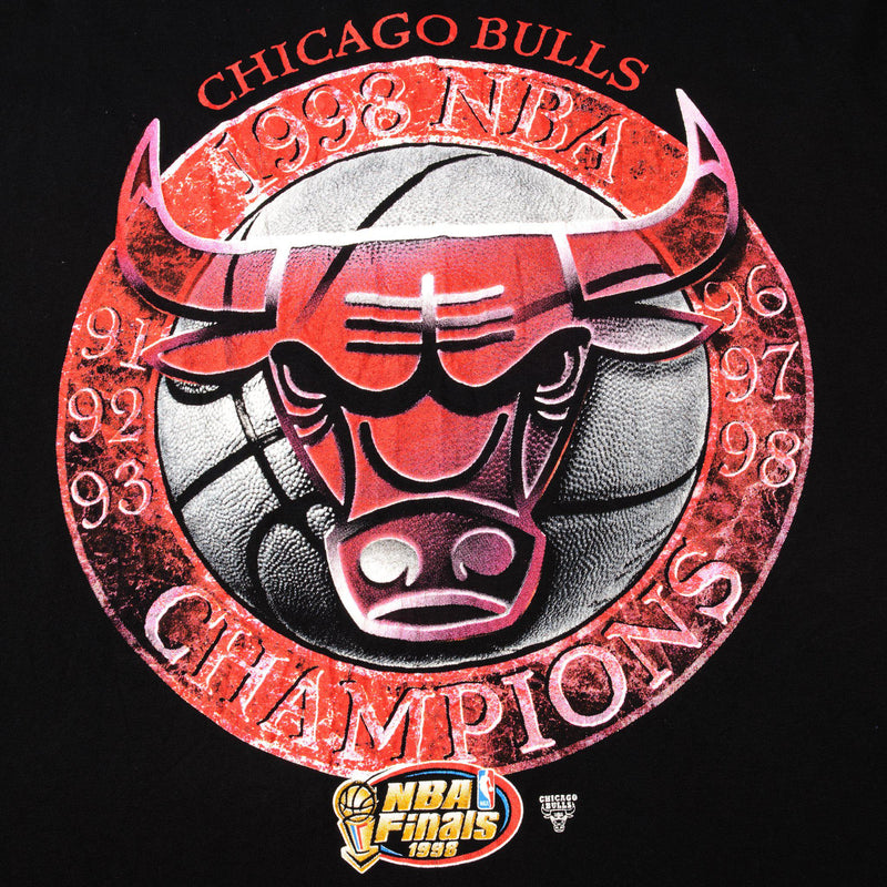 VINTAGE STARTER NBA CHICAGO BULLS TEE SHIRT 1998 SIZE XL