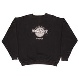 Vintage Hard Rock Cafe Save The Planet London Black Sweatshirt 1990S Size XL