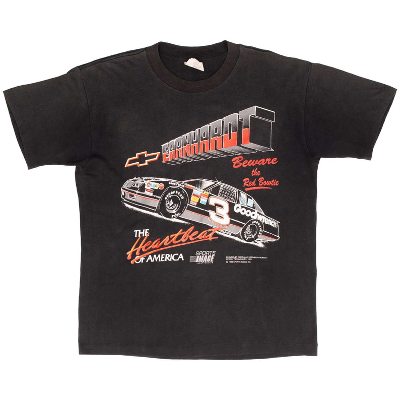 Vintage Nascar Dale Earnhardt Chevrolet 1989 Tee Shirt Size Large Made In Usa With Single Stitch Sleeves