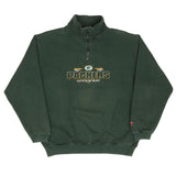 Vintage Nfl Green Bay Packers Quarter Zip Sweatshirt 1990S Size Large