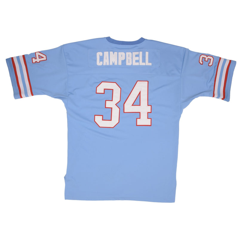 Vintage NFL Houston Oilers Campbell #8 Mitchell & Ness Throwback Jersey 1978 1984 Size 54 Made In USA