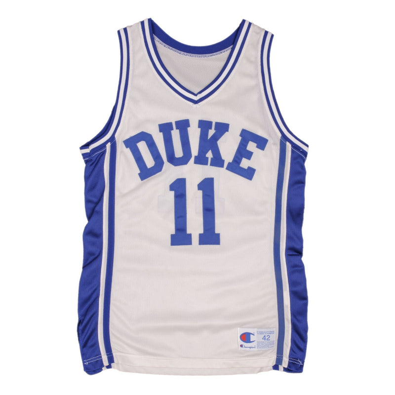 Vintage NCAA Champion Duke Blue Devils #11 1990S Jersey Size 42 Made In USA