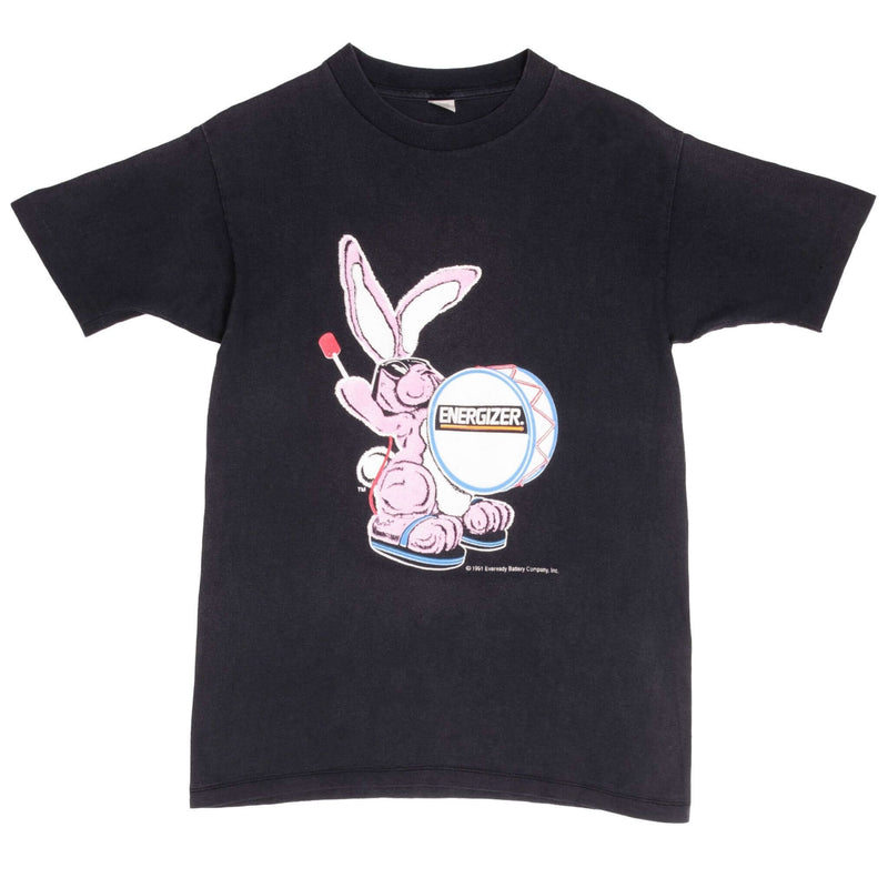 Vintage Energizer Bunny Nothing Lasts Longer 1991 Advertisement Tee Shirt Size Small With Single Stitch Sleeves