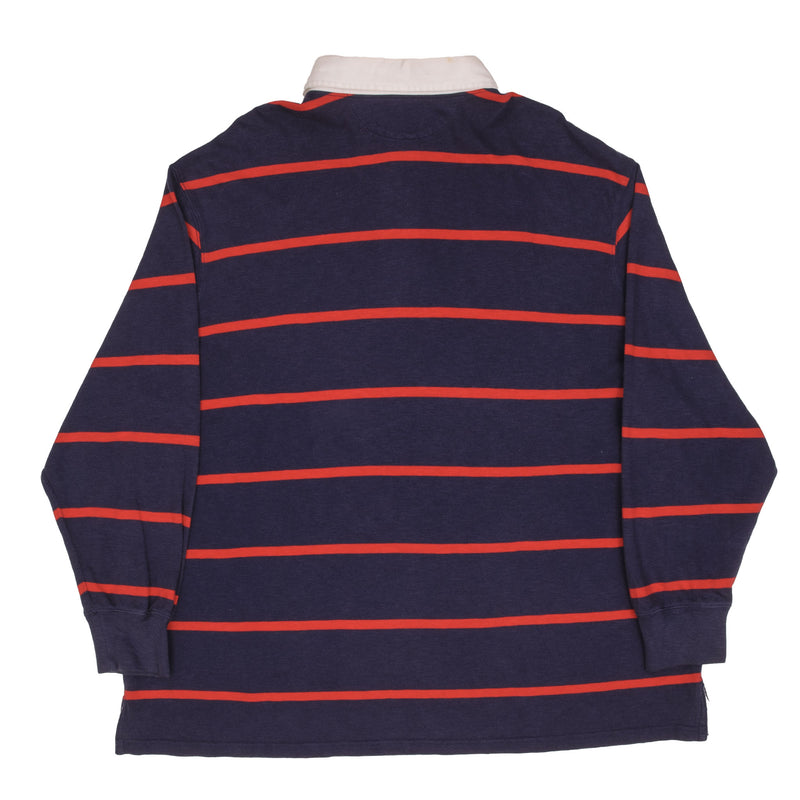 Polo Ralph Lauren Blue & Red Striped Rugby Polo Shirt Size 3XL Big